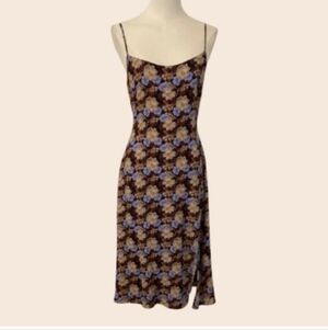 Aritzia Wilfred Midi Slip Affogato Dress Size Small